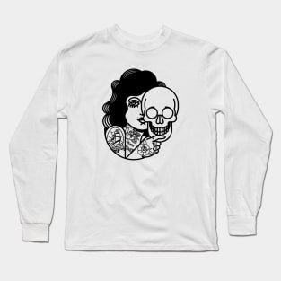 skull mask face Long Sleeve T-Shirt